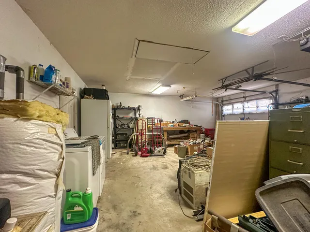 a view of a storage room
