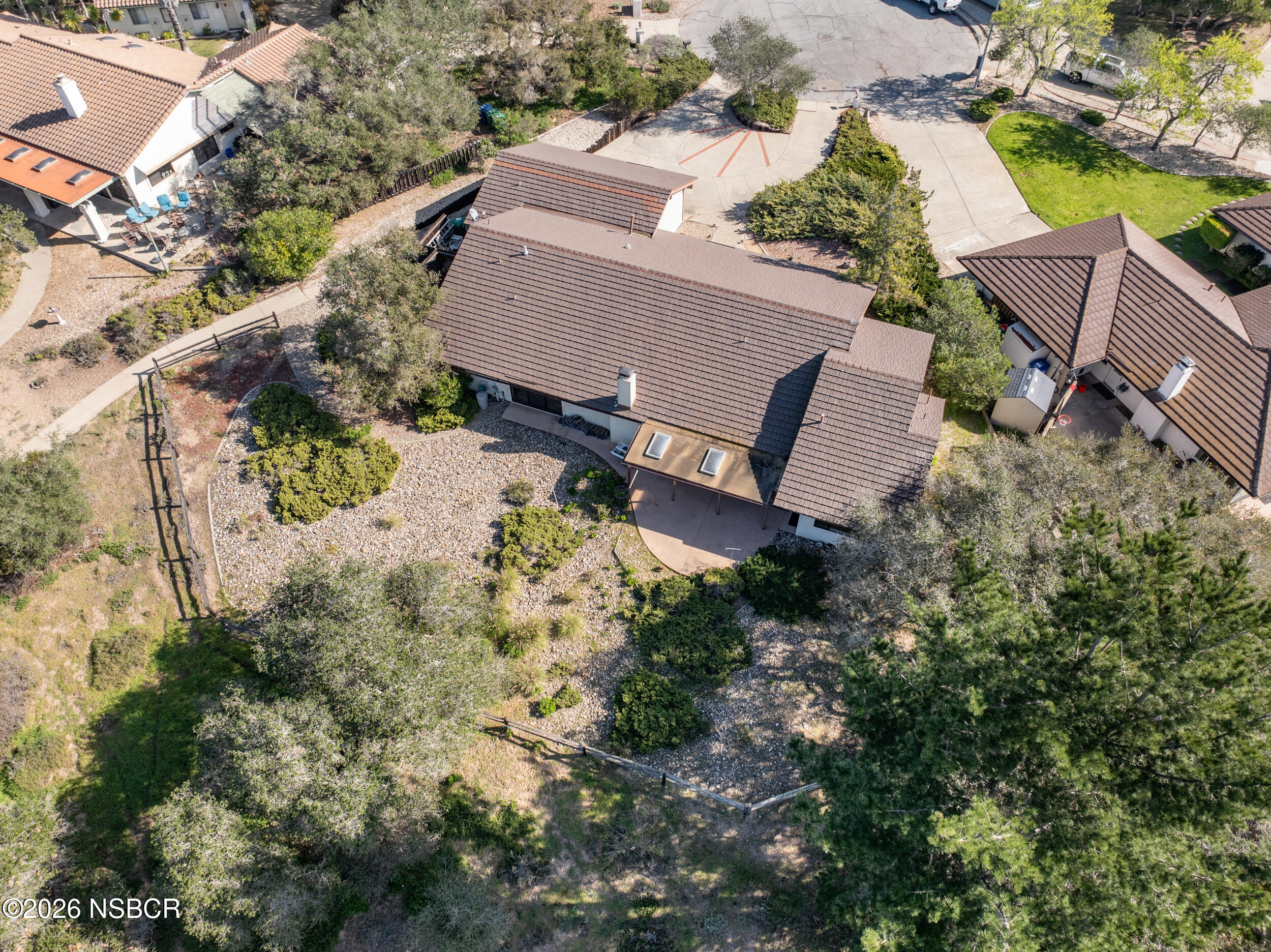 649 Burning Tree Way Lompoc, CA 93436 - Photo 64 of 72 an aerial view of a house with a yard and lake view