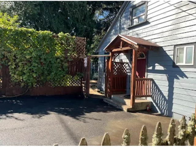 a front view of a house