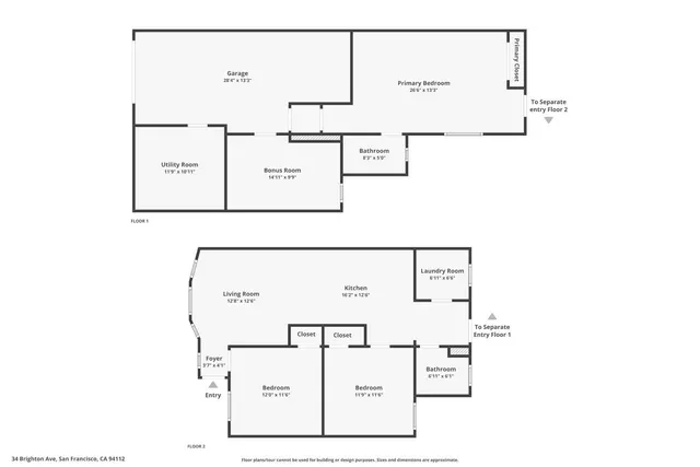 $1,300,000 | 34 Brighton Avenue, San Francisco, CA 94112