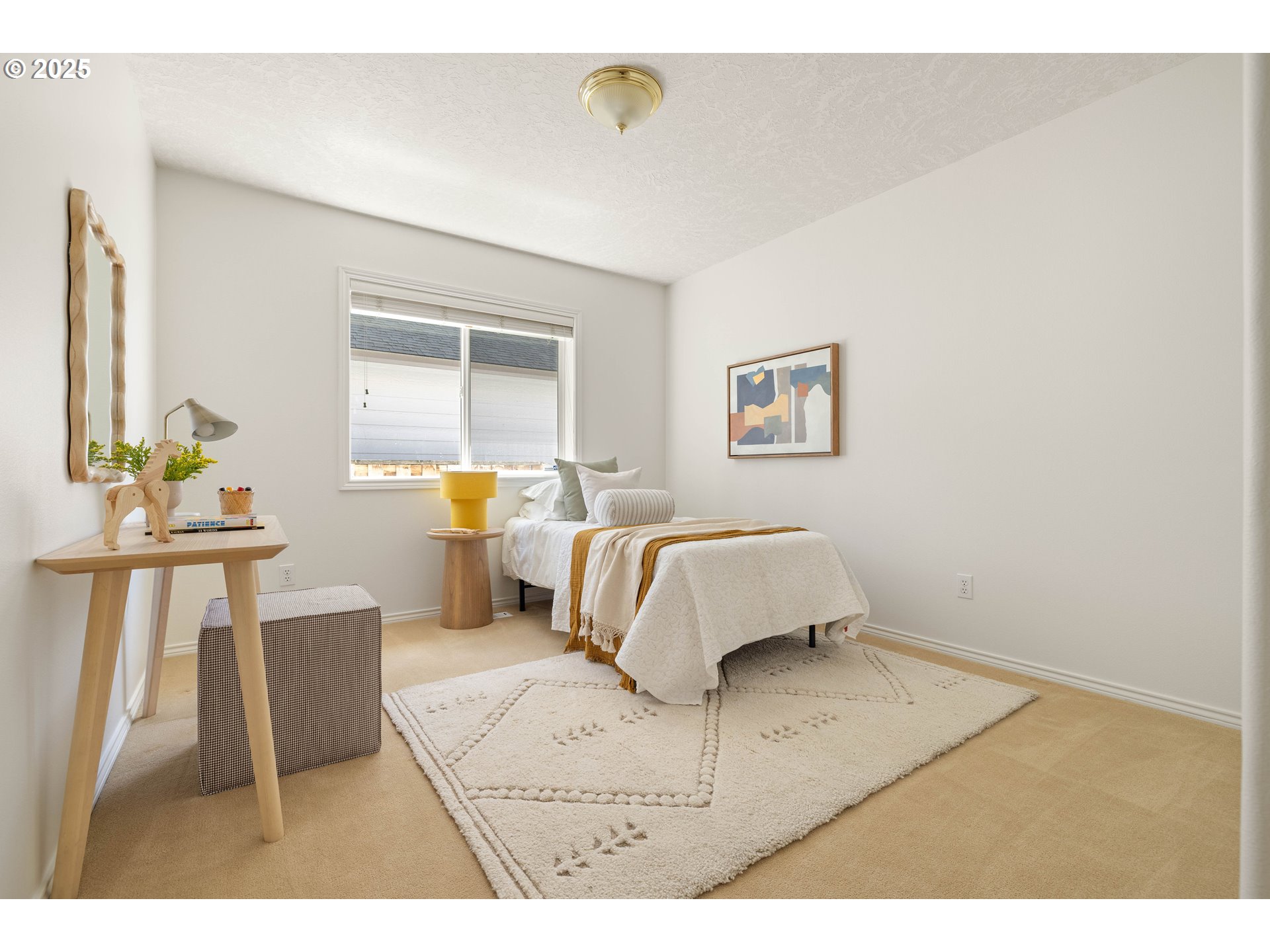 1356 Southeast Larch Way Gresham, OR 97080 - Photo 34 of 41 a living room with a bed furniture and a window