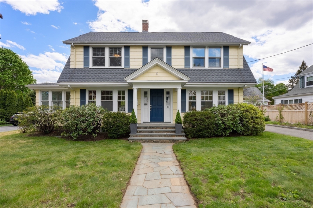8 Charlotte Road Marblehead, MA 01945 - Photo 1 of 37 a front view of a house with garden