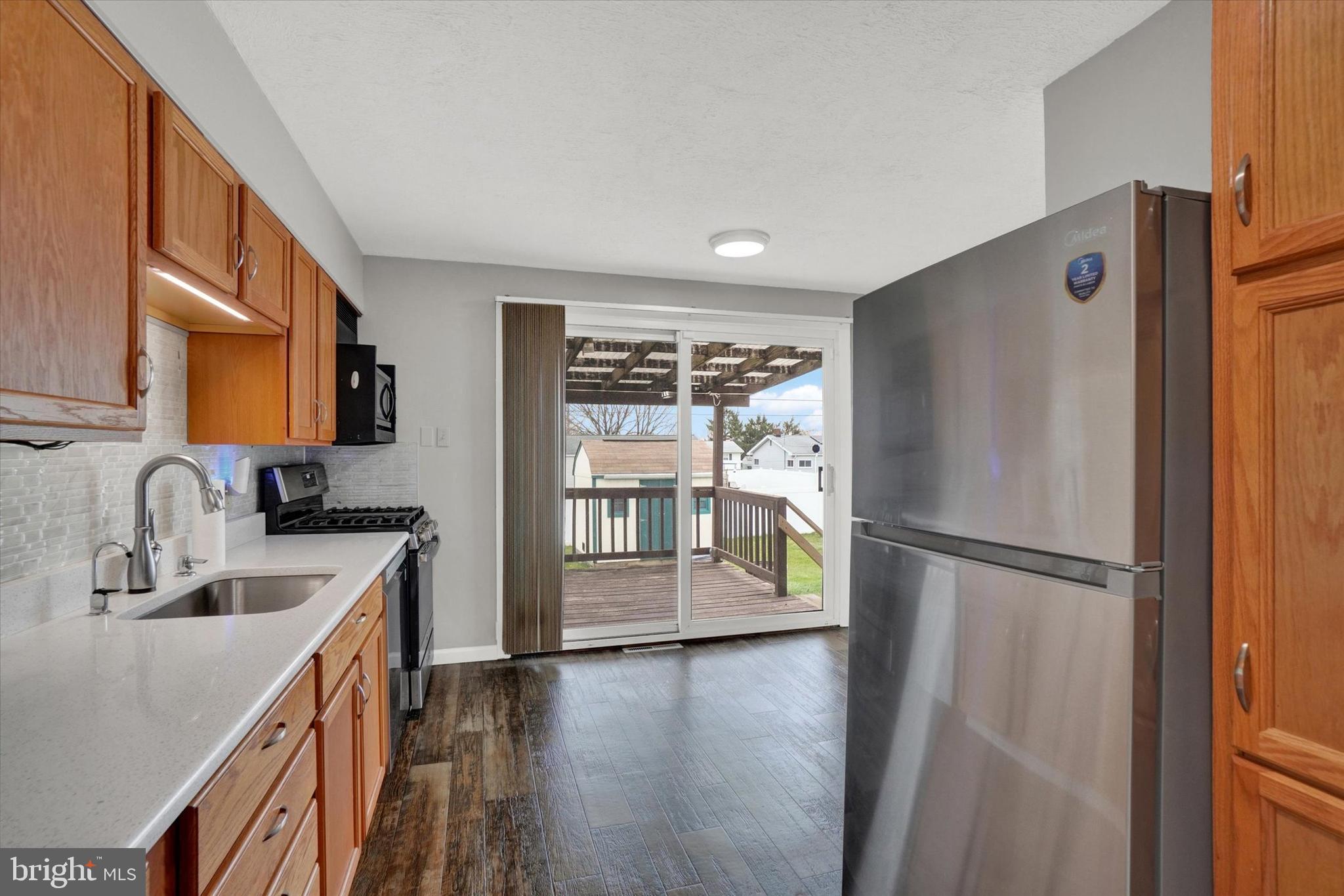 821 Gunnison Road York, PA 17404 - Photo 7 of 28 a kitchen with a refrigerator sink and stove