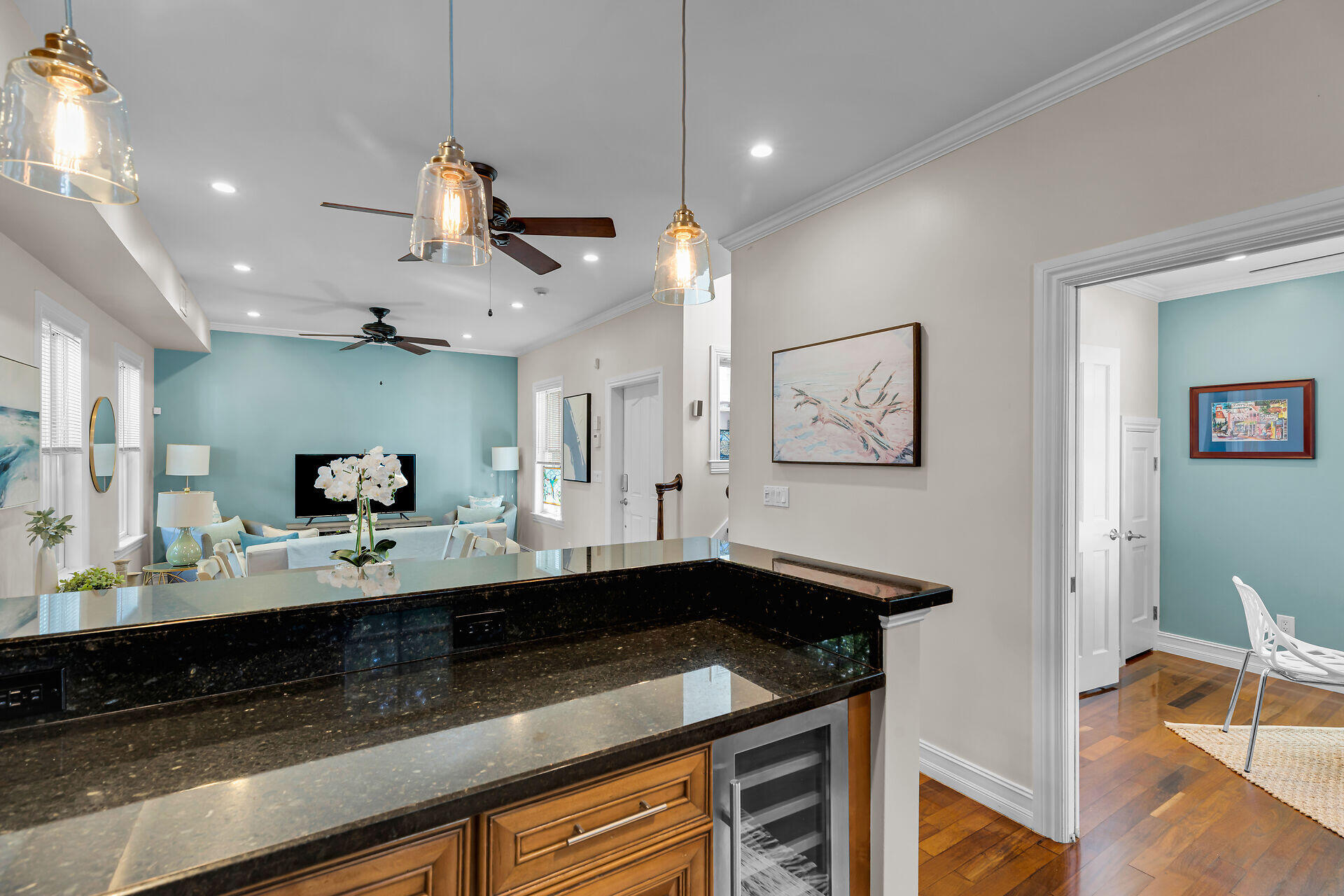 713 Emma Street, Unit 1 Key West, FL 33040 - Photo 16 of 42 a kitchen with a sink and a refrigerator