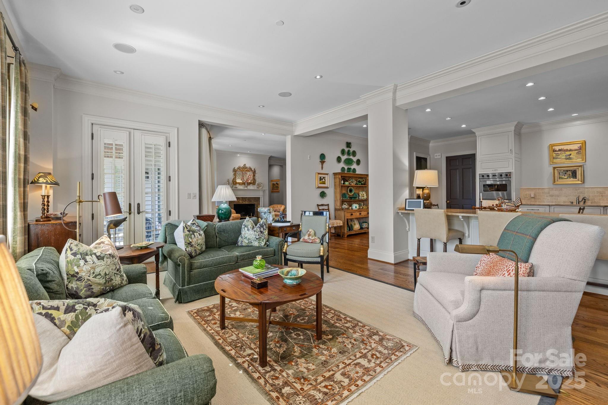 168 Cherokee Road Charlotte, NC 28207 - Photo 20 of 44 a living room with furniture and a table