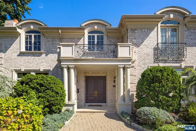 a front view of a house