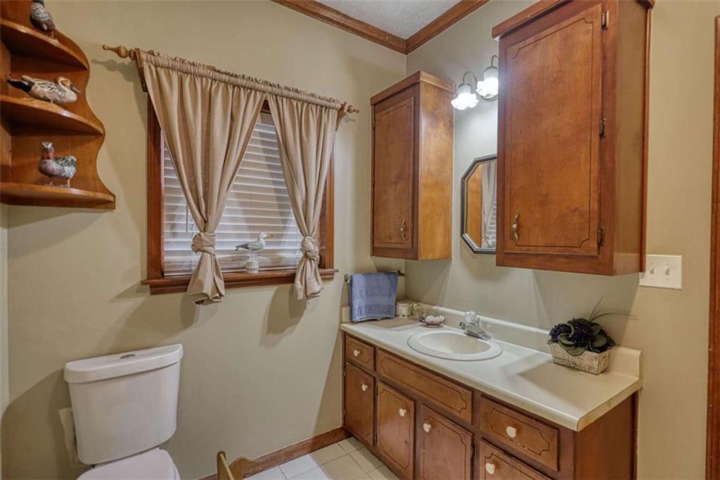 1665 County Line Road Mansfield, GA 30055 - Photo 50 of 74 a bathroom with a sink a toilet and a mirror