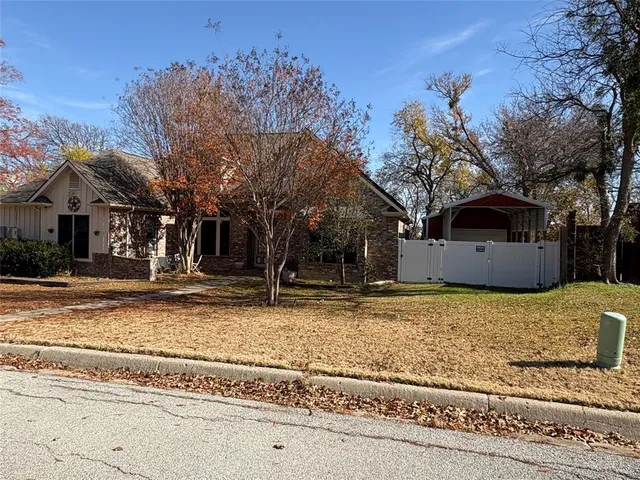 a backyard of a house