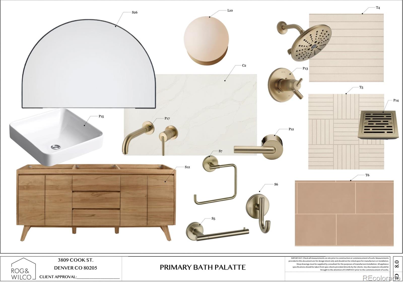 3892 North Cook Street Denver, CO 80205 - Photo 7 of 12 a bathroom with a sink and a mirror