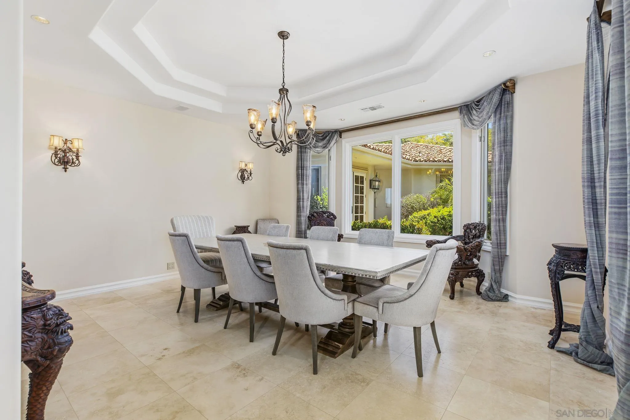 14440 Ridge Ranch Road Valley Center, CA 92082 - Photo 28 of 73 a view of a dining room with furniture window and outside view