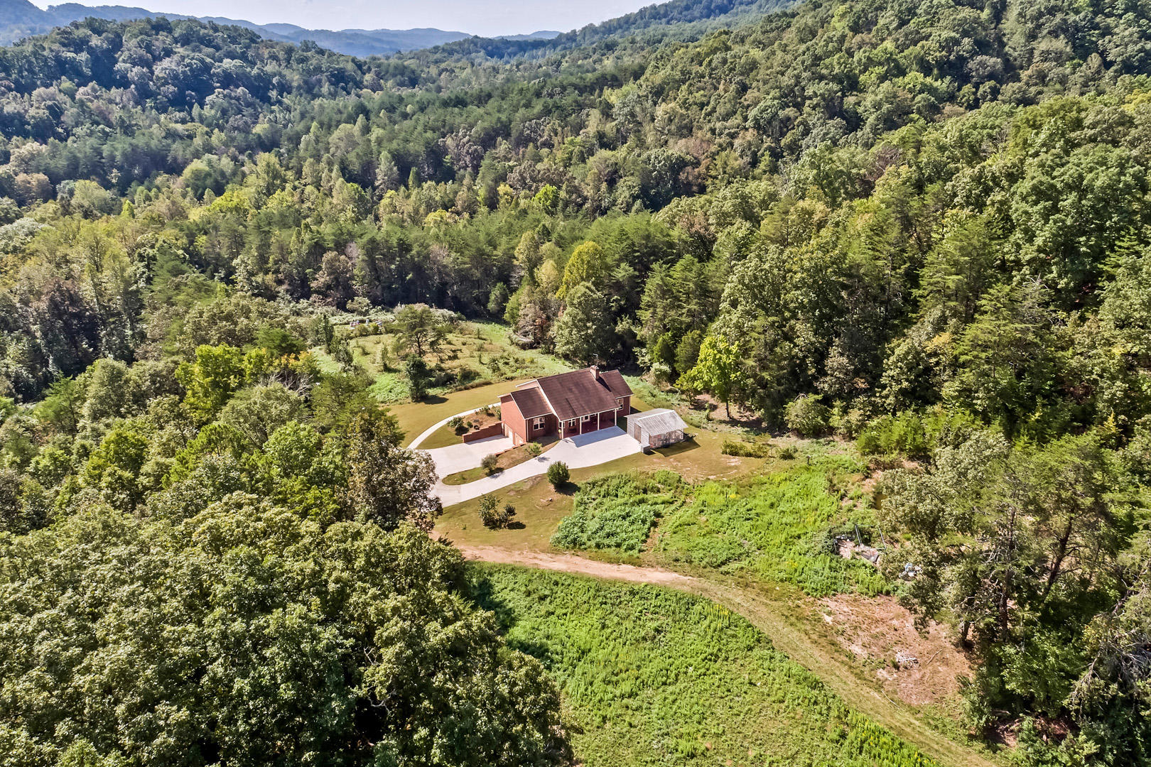400 Satterfield Road Maynardville, TN 37807 - Photo 36 of 40 36_SatterfieldRoad_400_BackBirdseyeWide