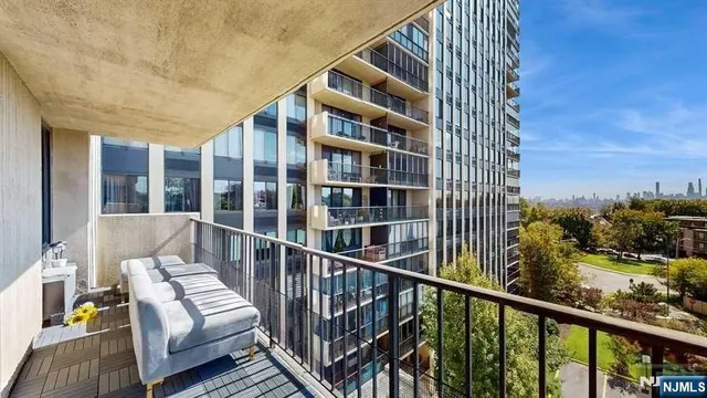 a view of balcony with couch