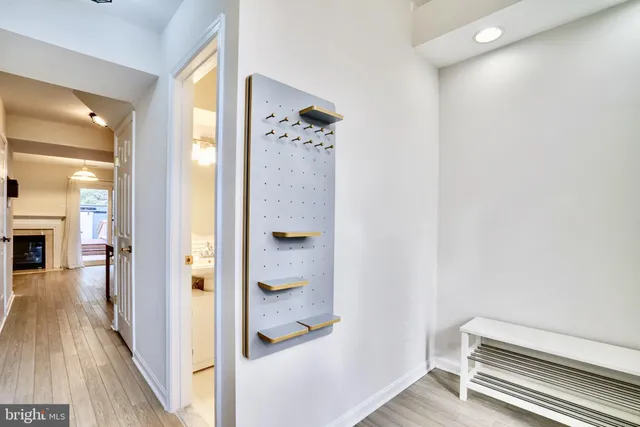 wooden floor in a gallery