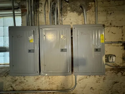 a view of water heater room