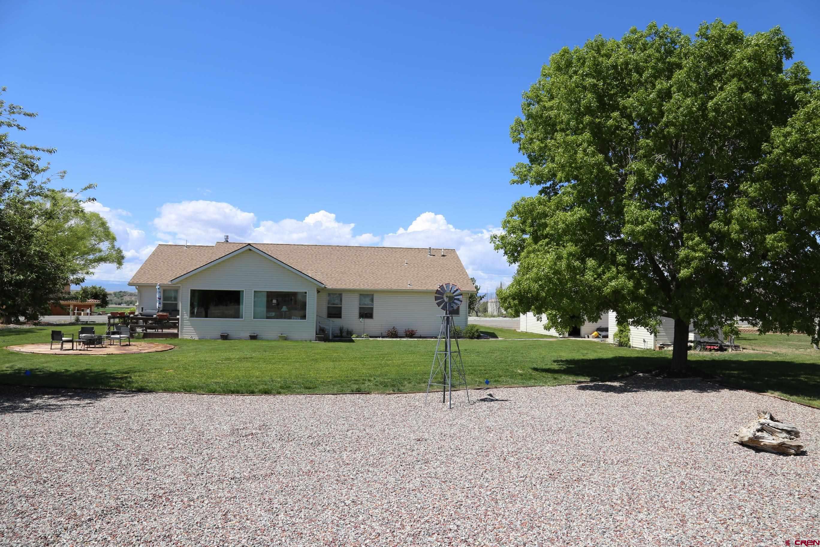 20287 Fox Ridge Drive Austin, CO 81410 - Photo 6 of 16 a front view of a house with a yard and garage
