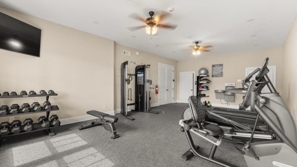 21 Rustin Ridge Dahlonega, GA 30533 - Photo 27 of 27 a view of a room with gym equipment