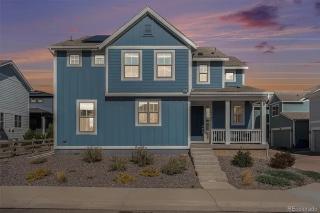 a front view of a house