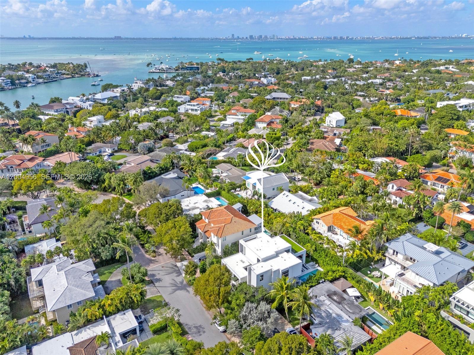 285 West Mashta Drive Key Biscayne, FL 33149 - Photo 40 of 42 an aerial view of residential houses with outdoor space
