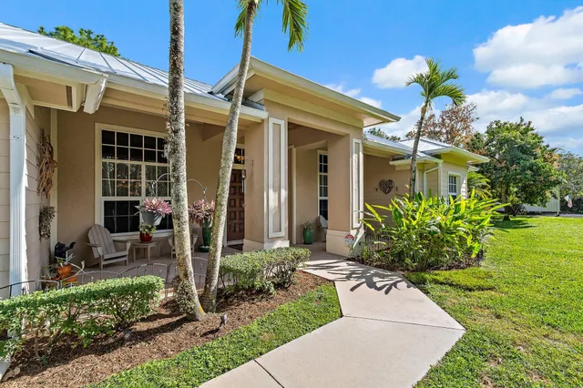 a building outdoor space with patio furniture