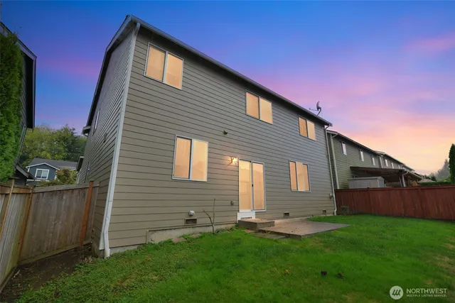 a front view of house with yard