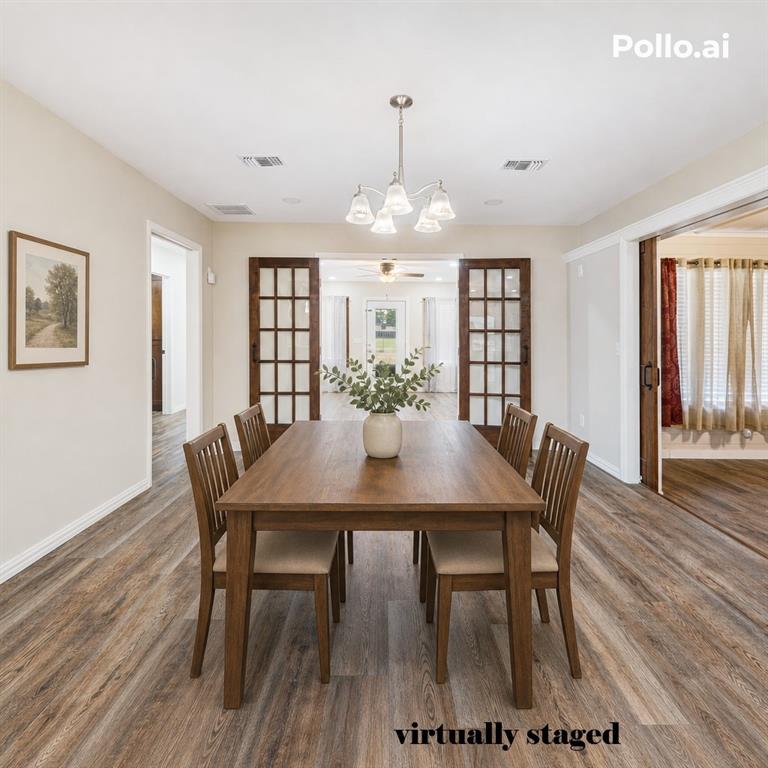 201 Farm To Market 906 Powderly, TX 75473 - Photo 36 of 37 a view of a dining room with furniture window and wooden floor