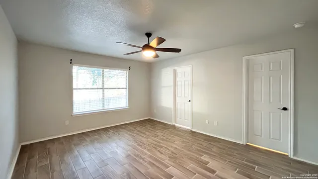 wooden floor in an empty room