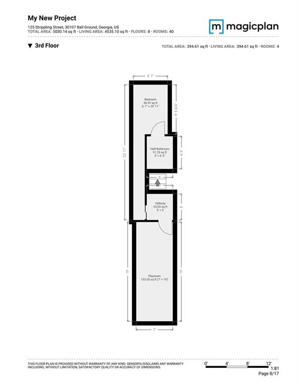 125 Strippling Street Ball Ground, GA 30107 - Photo 30 of 35 a picture of a room with a floor and a white wall