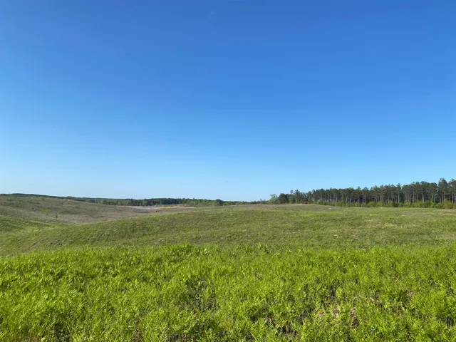 a view of lake with green space