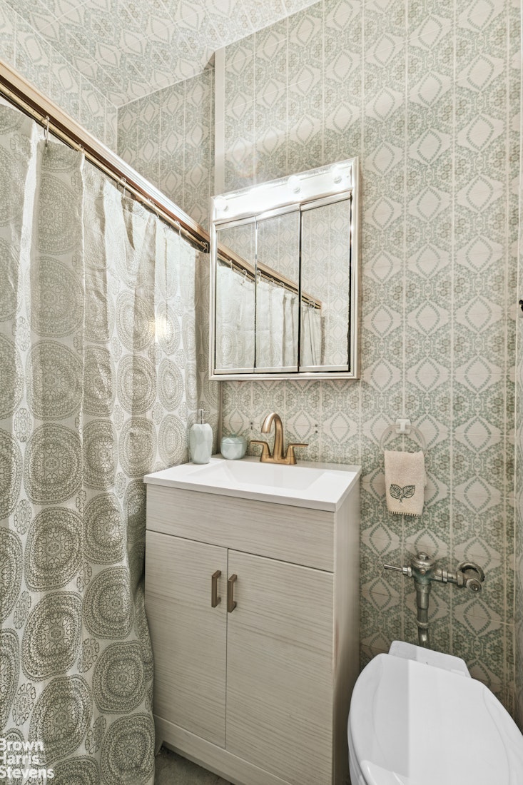 1702 East 28th Street Brooklyn, NY 11229 - Photo 14 of 17 a bathroom with a sink mirror vanity and toilet