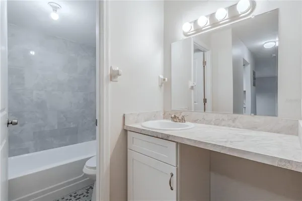 a bathroom with a toilet and a bathtub