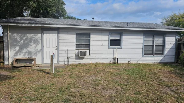 a backyard of a house
