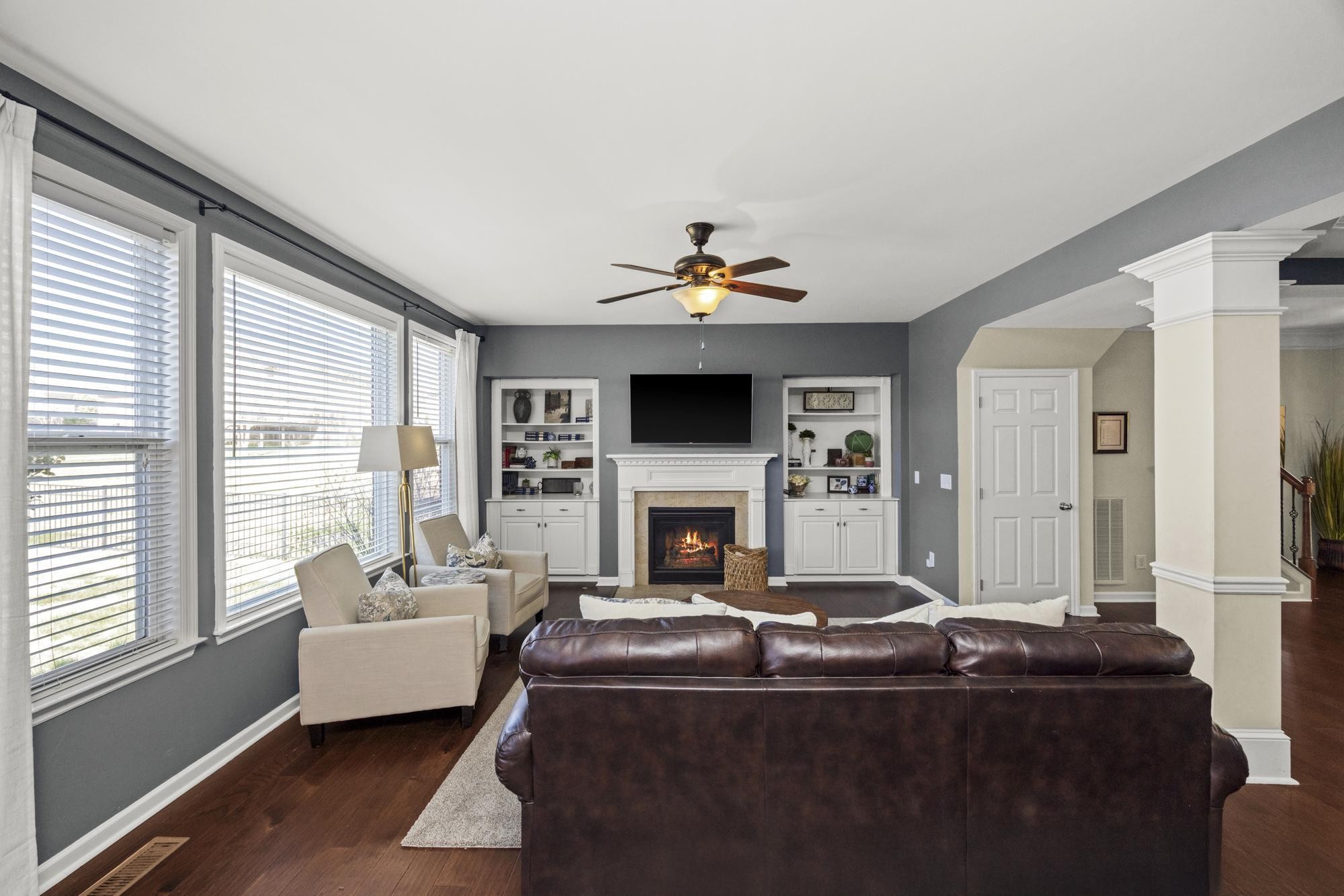 108 Stoddard Street Gallatin, TN 37066 - Photo 10 of 43 a living room with fireplace furniture and a large window