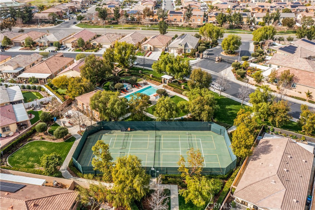 26519 Rim Creek Path Menifee, CA 92584 - Photo 43 of 45 an aerial view of residential houses with outdoor space