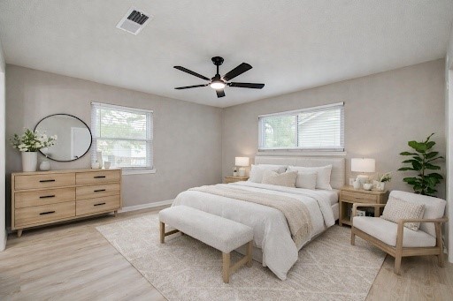 4735 Theall Road Houston, TX 77066 - Photo 27 of 38 a bedroom with a bed and a dresser