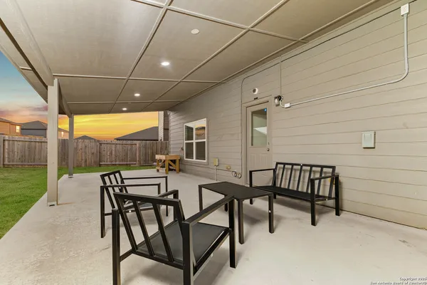 a view of a house with a patio