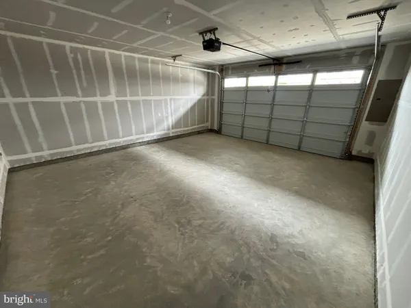 a view of a garage