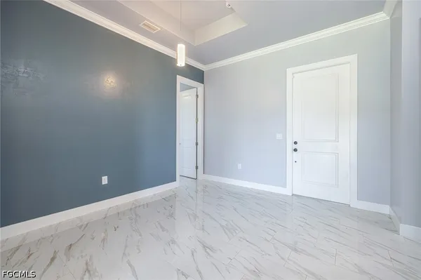 a view of an empty room