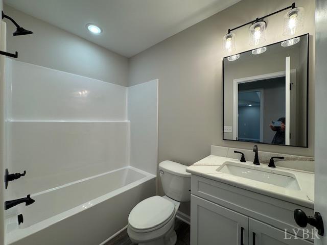2274 Spg Grv Road Spout Spring, VA 24593 - Photo 7 of 21 a bathroom with a granite countertop sink toilet and shower