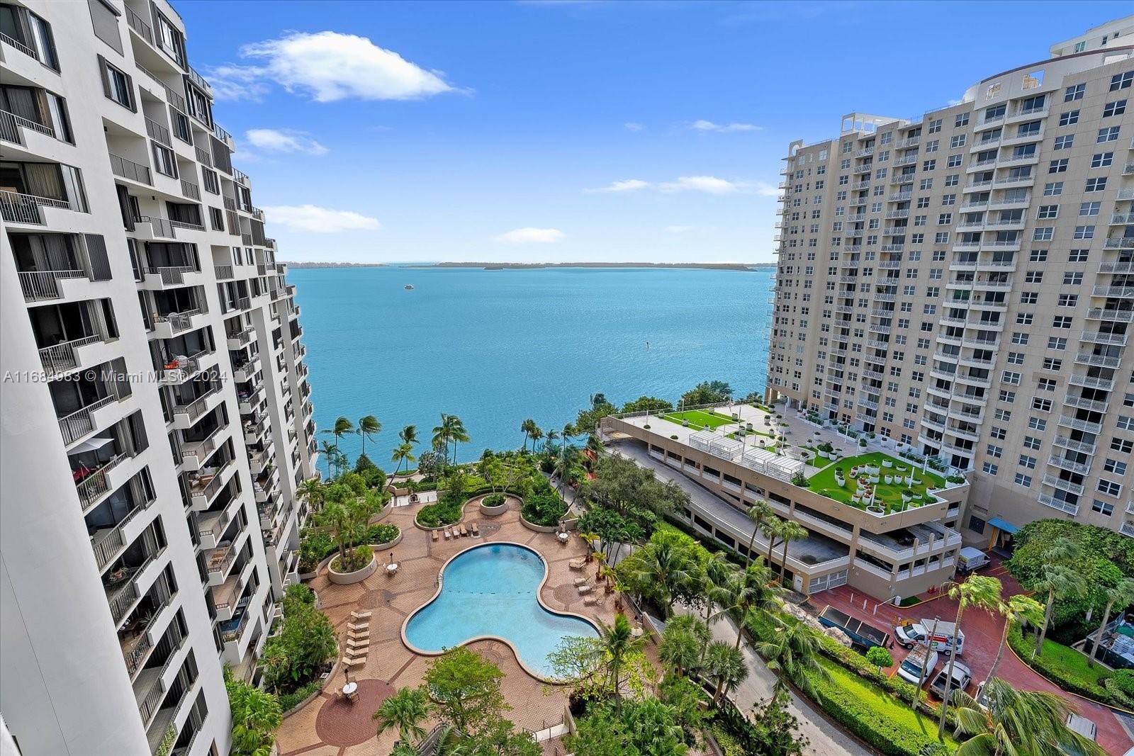 520 Brickell Key Drive, Unit A1513 Miami, FL 33131 - Photo 20 of 22 a city view with tall buildings