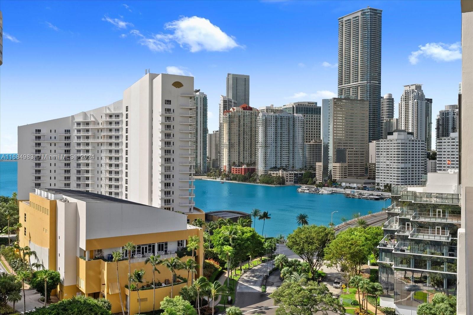 520 Brickell Key Drive, Unit A1513 Miami, FL 33131 - Photo 22 of 22 a view of a city with tall buildings