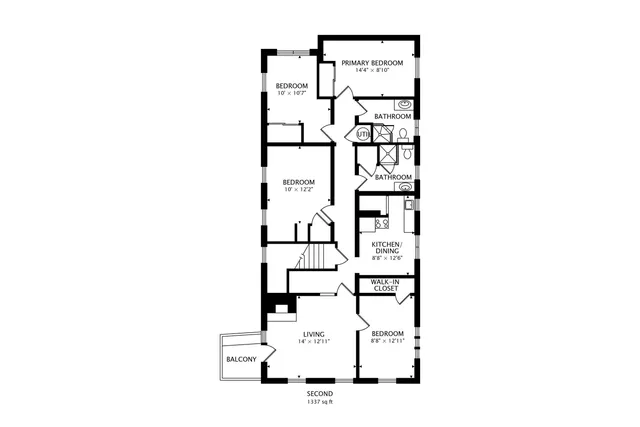 a picture of a bench in a building