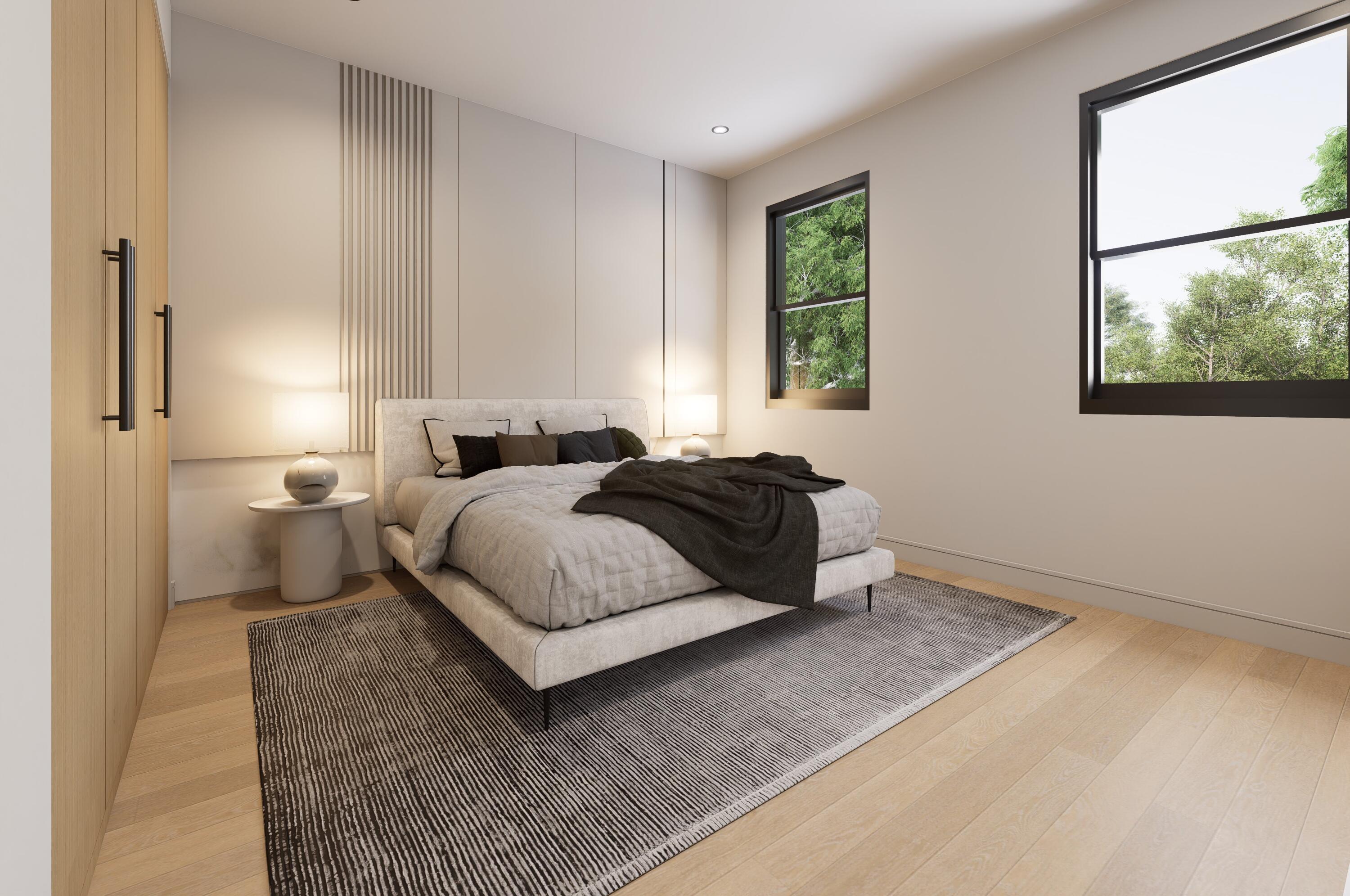 1160 Emerald Lane Singer Island, FL 33404 - Photo 32 of 37 a spacious bedroom with a bed and a window