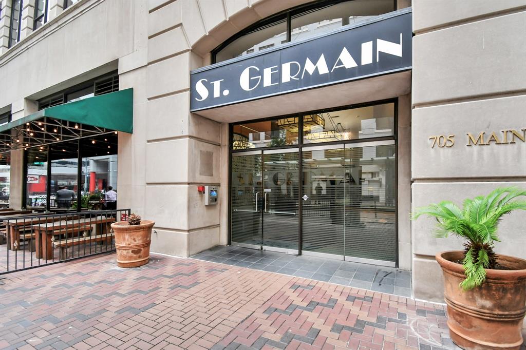 Street entrance to the St. Germain Condos.