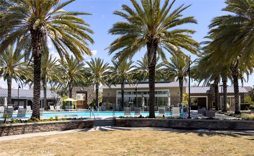 193 Barnes Road Tustin, CA 92782 - Photo 44 of 45 a view of a swimming pool with palm trees