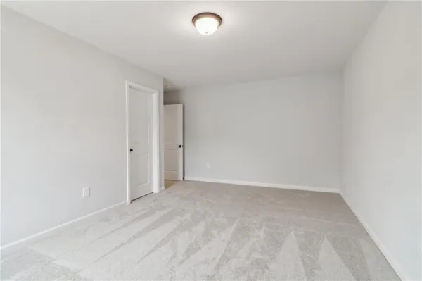 a view of backyard of a house