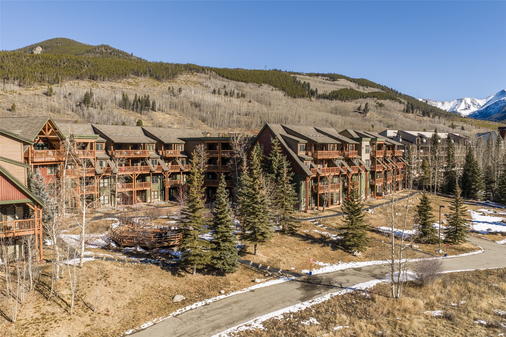22784 Highway 6, Unit 2628 Keystone, CO 80435 - Photo 45 of 45 a view of a town with mountains in the background