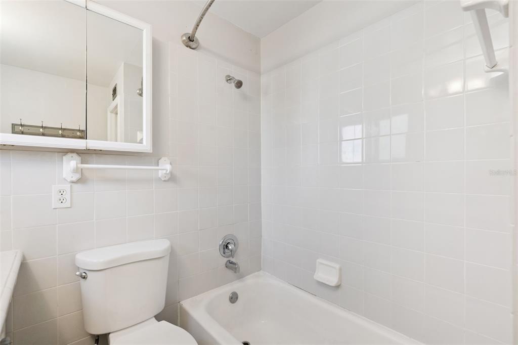 320 Lakeview Street, Unit 213 Orlando, FL 32804 - Photo 17 of 24 a bathroom with a toilet a sink and mirror