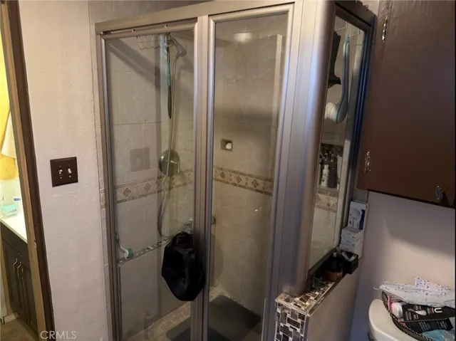 a view of a porch with a slide