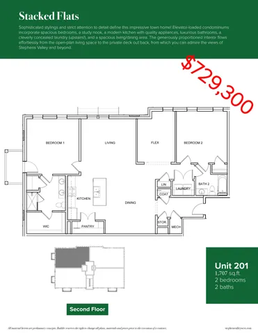 $729,300 | 2001 Gildridge Drive, Unit 201, Nashville, TN 37221