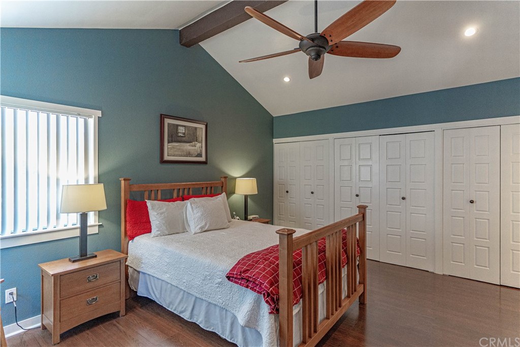 1435 Athena West Covina, CA 91790 - Photo 29 of 45 a bedroom with a bed and a chandelier